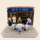 Santons de Provence - La partie de cartes, le cafetier et le bar 7cm - Santons Flore