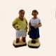 Santon de Provence - le couple de marseillais 7cm  - Santons Flore